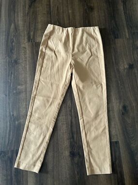 Soft Surroundings Women's Tan Tapered Trousers